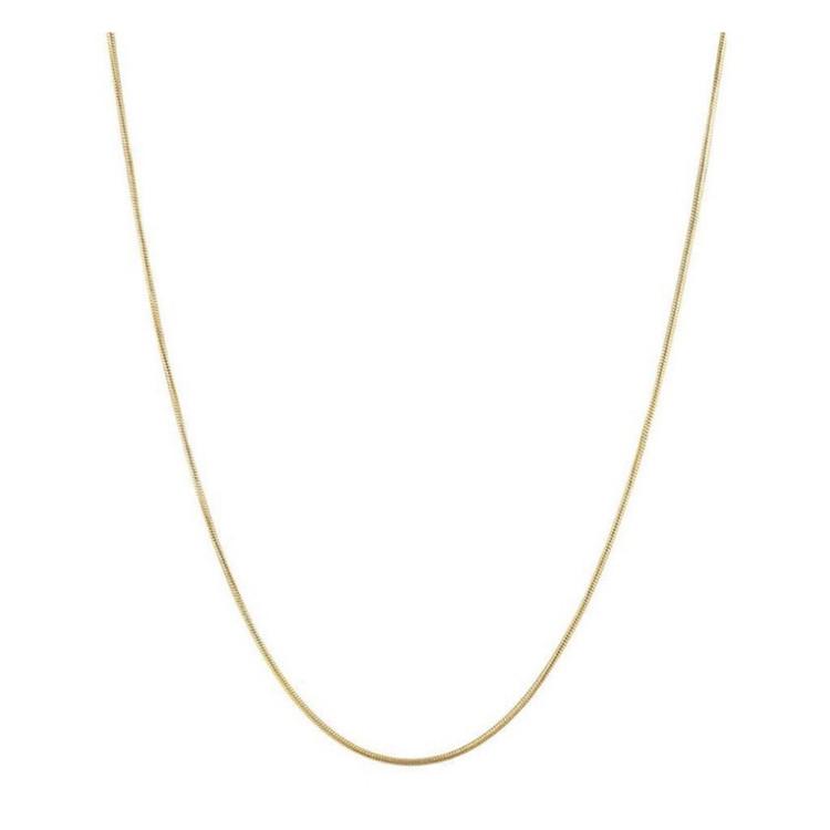 SP Fashion Free Sample 1MM Thin Snake Custom Jewelry 18K Gold Plated Stainless Steel Necklace