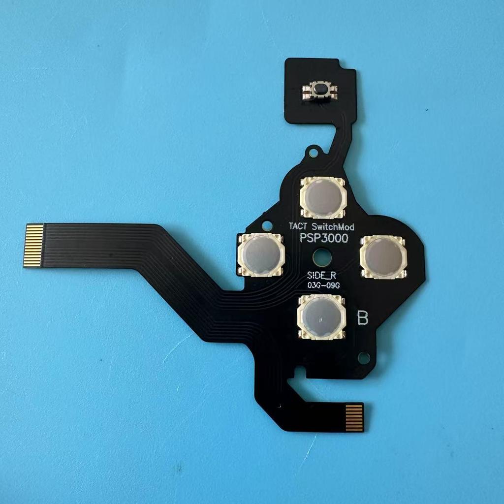 PSP3000/2000 Conductive Film Set: Includes Left & Right Film, Volume Switch Ribbon Cable, and Conductive Adhesive for PSP Accessories.