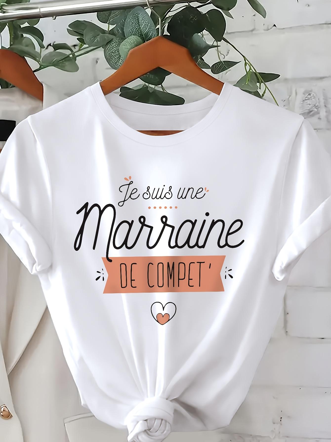 

Женская повседневная футболка с круглым вырезом с дизайном в виде сердца и букв - Короткий рукав, Обычная длина, Летний модный топ, Женские футболки L белый