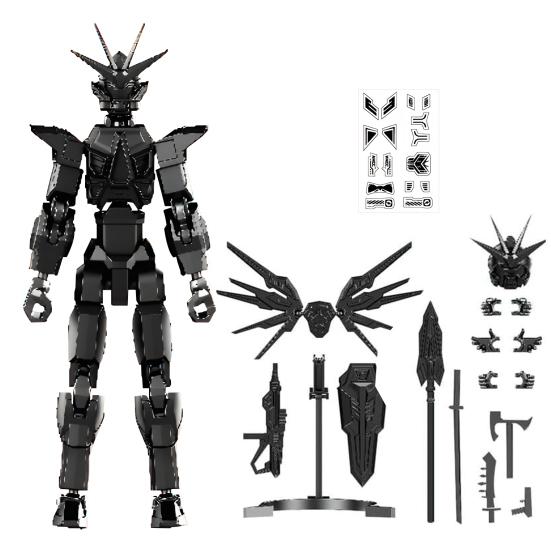 

Робот Фигурка с Аксессуарами Подвижные Суставы Модель Робота Игрушка Шарнирная Фигурка Манекен Украшение для Дома и Офиса Орнамент чёрный