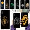 Phone Case For Samsung A56 A36 A26 A24 A16 A14 A12 A32 A50 A70 A20E A22 A40 A34 A54 A42 A52 5G A06 Cover Concise Lion Pattern