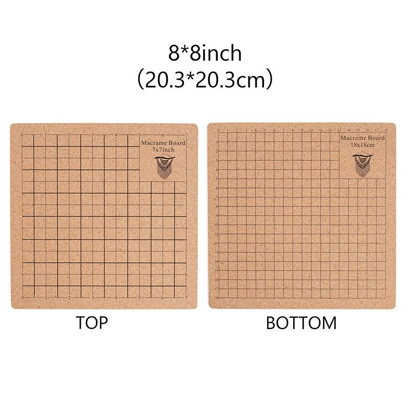 

Двусторонняя доска для макраме, сетчатая пробковая доска 8x8 , 12x16 , 16x16 для браслетов, проектов, изготовления ювелирных изделий, ручного вязания, поделок своими руками