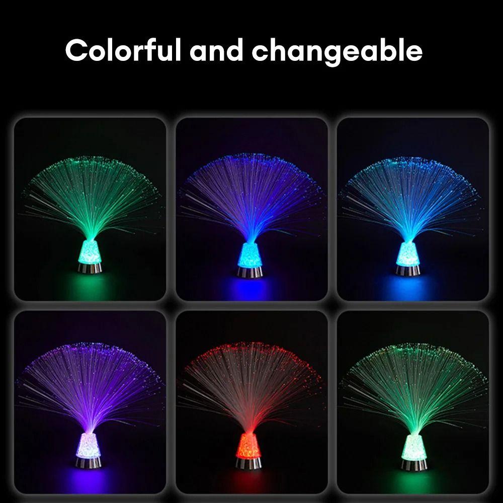 Optical Fiber LED Light Color-Changing Atmosphere Lamps Home Decor Night Lights