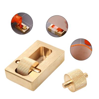 Lederen Randen Kleurstof Container met 2 Applicator Tips, Lederen Randen Roller Applicator, Leerbewerking Randen Kleurstof Roller Gereedschap