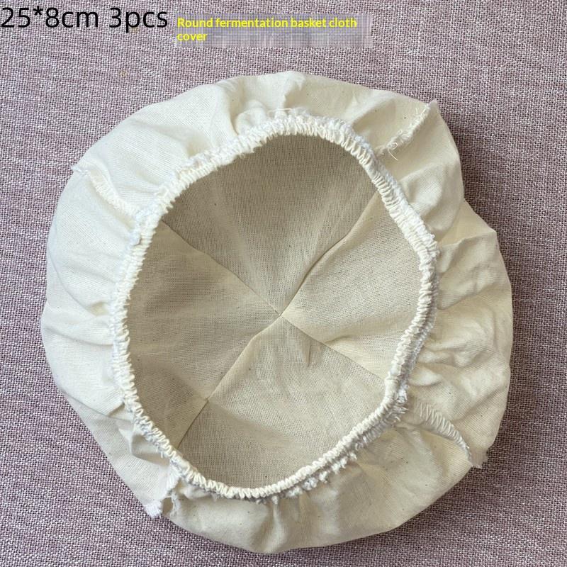 3Pcs Oval/Round Bread Fermentation Basket Cloth Lining Dough Basket Cover Fermentation Cloth For Cake Kitchen Tool
