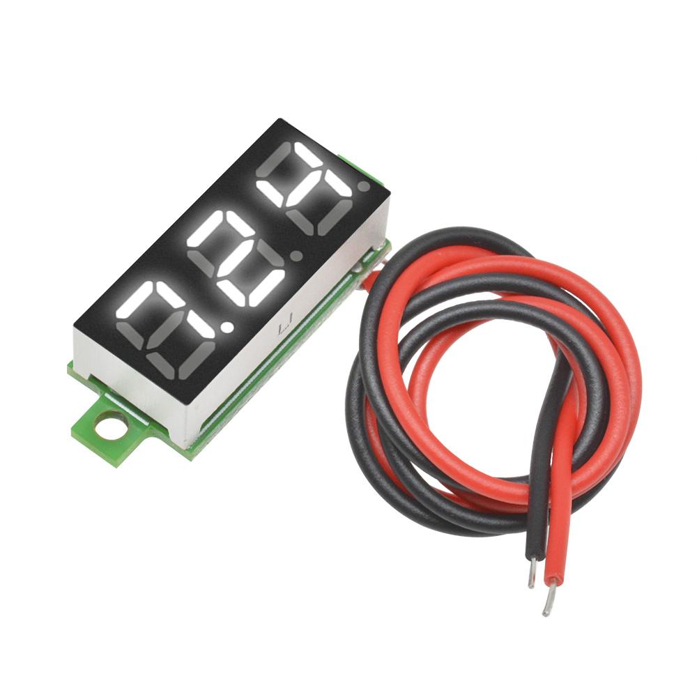 0.28 inch DC LED Digital Voltmeter 0-100V Voltage Meter Auto Car Mobile Power Voltage Tester Detector 12V Red Green Blue