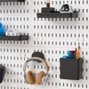 Wall-Mounted Pegboard Organizer with Accessories: Versatile Punch-Free Hanging System for Kitchens, Tool Rooms, and E-Sports Rooms.