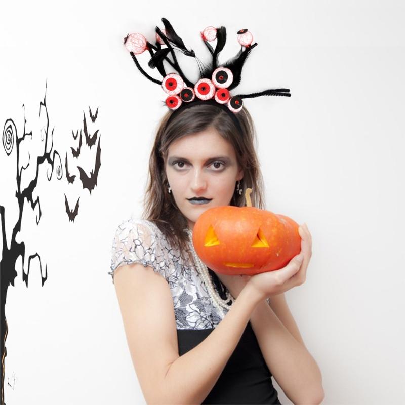 Cosplay Kostým Oční Bulby Čelenka Strašidelný Halloweenský Kostým Role pro Hraní Párty Potřeby Karnevalový Kostým Doplňky na Hlavu