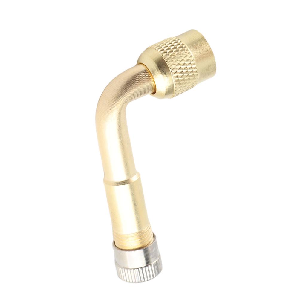 Metal Dust , sy Installation, 90 Degree Brass Tyre Valve Extension for Auto Car Tire Maintenance