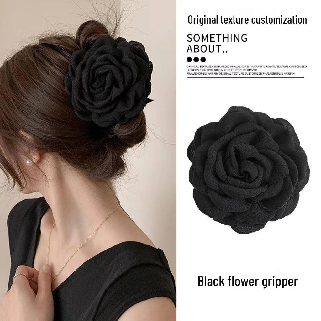 

Caro Floral Claw Clip: Rose-Shaped Hairpin for Women - European & American Style Summer Headdress