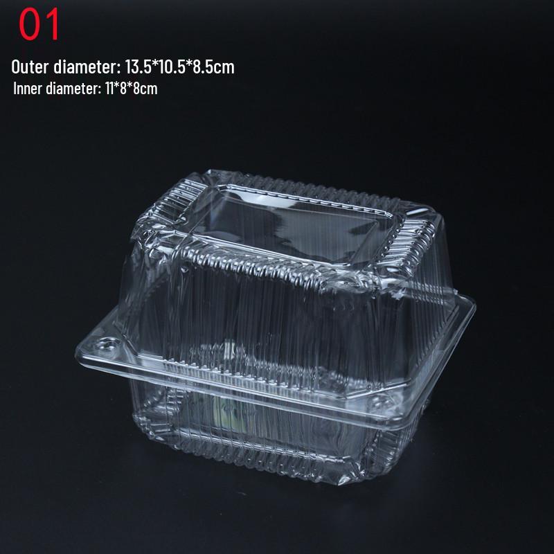 Transparent Disposable Pastry Packaging Box for Cakes and Bread