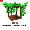 MOC Bricks Square Grape Trellis City Farm Vineyard Garden Scene Accessories Educational Building Blocks Model Kids Toys Gifts