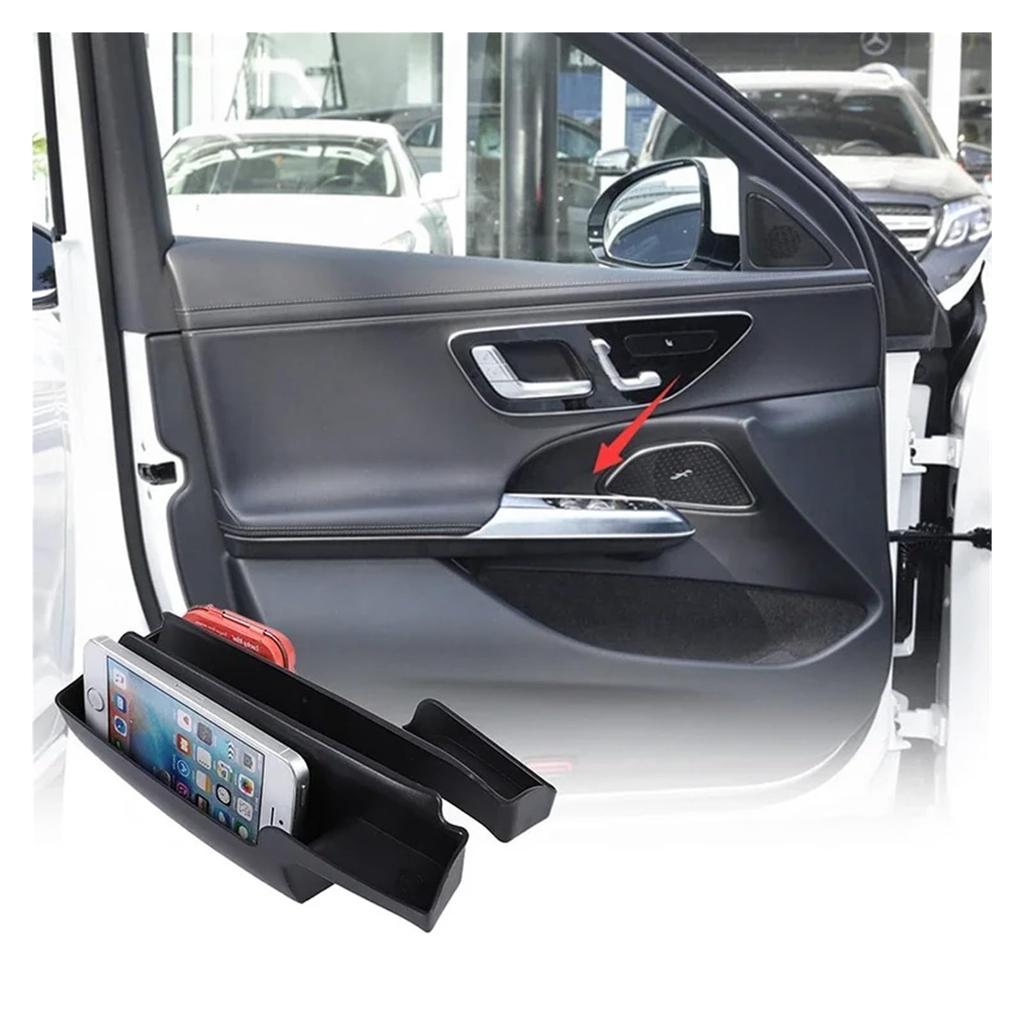 Interior Parts for W214 2024 ABS Car Door Storage Box Front Door Storage Box Cell Phone Tray Key Storage Box Car Interior E-Class (Front door)