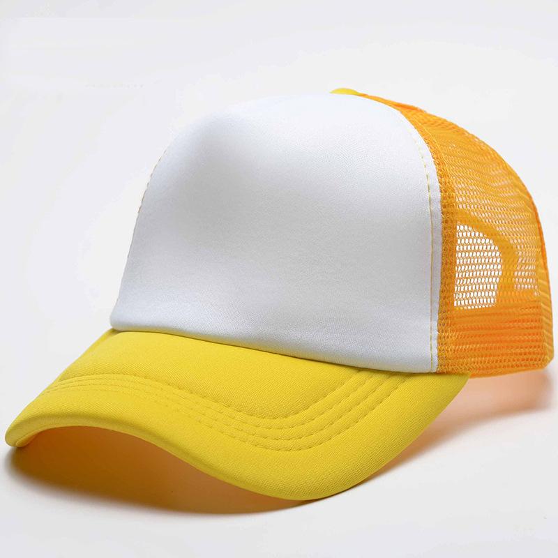 Truck cap Sponge mesh Solid color duckbill cap Sunscreen breathable sun hat
