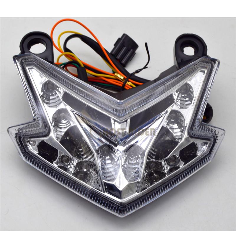 Motorcycle LED Tail Light Tailight Integrated Stop Rear Lamp Turn Signals Light For Kawasaki Z800 Ninja ZX 6R 636 2013