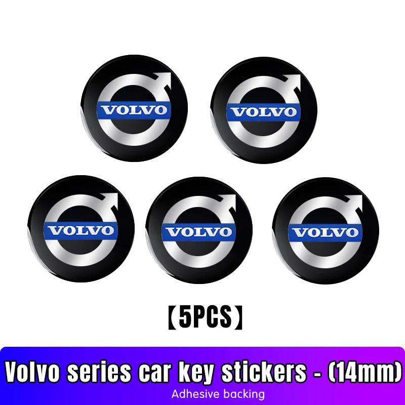 

14mm Car Key Emblem Stickers Auto Control Key Logo Decals For Volvo Polestar AWD V50 S60 XC60 S40 XC40 XC90 V60 S80 S90 V90 S80L