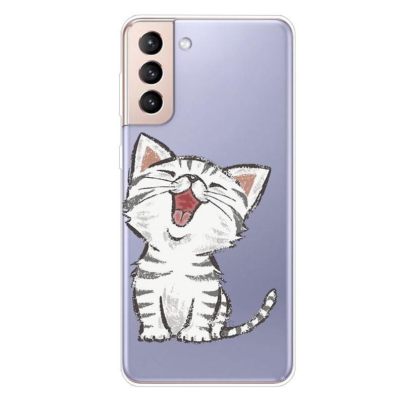 For Samsung S21 FE Case TPU Silicone Soft Clear Case for Samsung Galaxy S 21 / S21 Plus 5G Cover S21 Ultra FE Transparent Coque