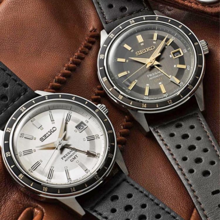 Seiko Presage 50m Water Resistant Quartz Movement Leather Strap Watch Men's Watches SSK013JC