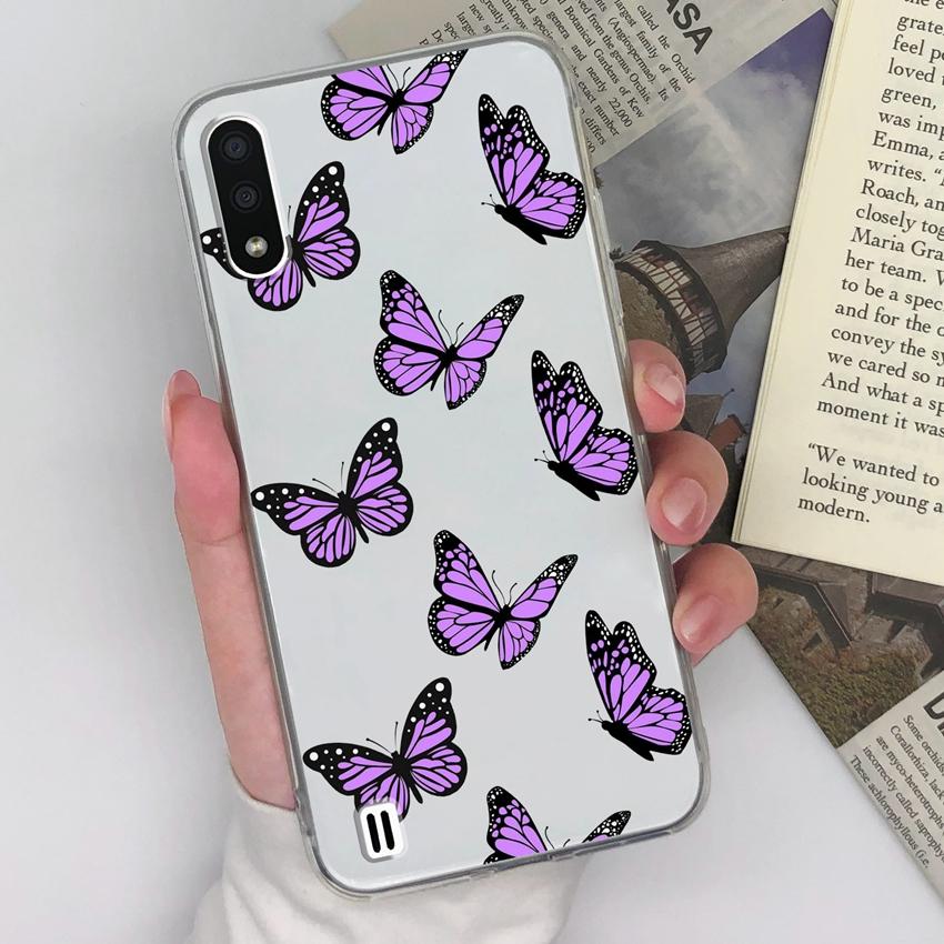 

Прозорі чохли для телефонів Samsung C7 M31 M01 M10 F13 A9 Елегантні візерунки з блакитними метеликами Ультратонкі силіконові протиударні м які задні кришки для корпусу Samsung Samsung M30S