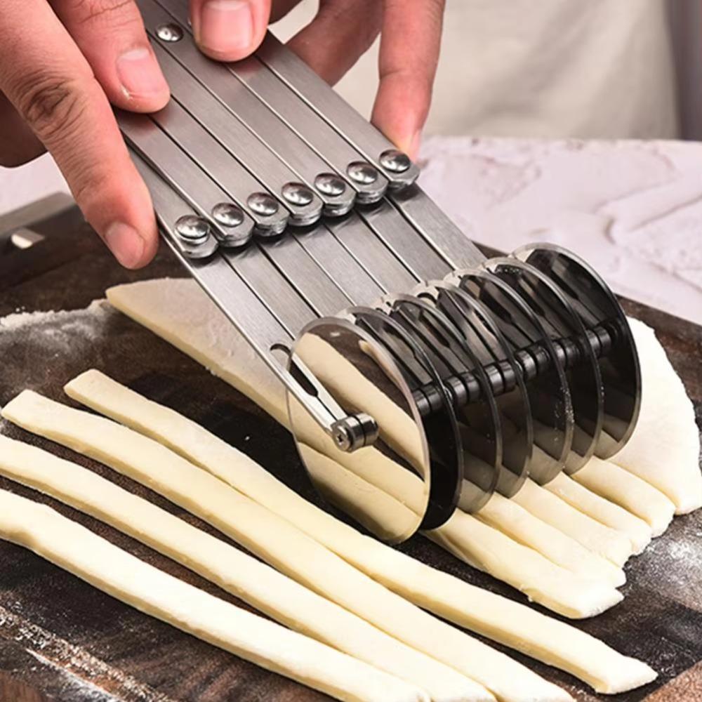 Professional Dough Divider Cutter Adjustable Width Pizza Pastry Peeler Restaurant