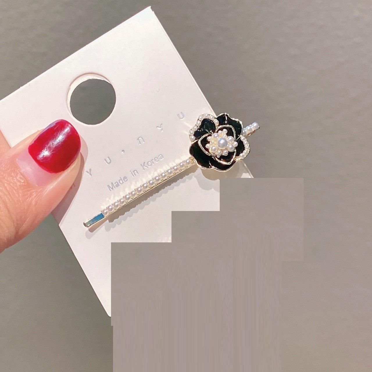 

Luxury Women s jewelry Camellia pearl hair clips broken hair clip fashionable hair accessory for women