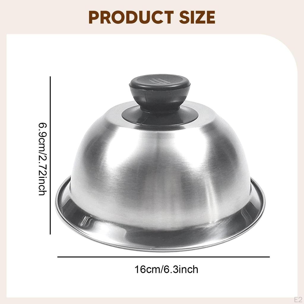 Burger Cover Cheese Melting Dome Barbecue Tool Griddle Accessory Food for