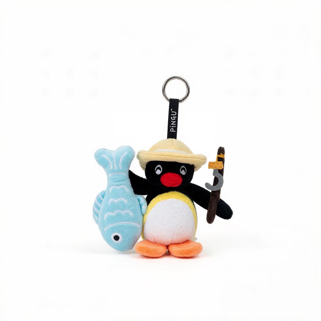 Portachiavi Peluche Pinguino Originale Bambola Ornamento per Zaini