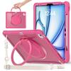 IPad 11th Gen Air 11-inch Protective Case With Acrylic Wrist Strap Kickstand Shockproof PC Shell Travel Use