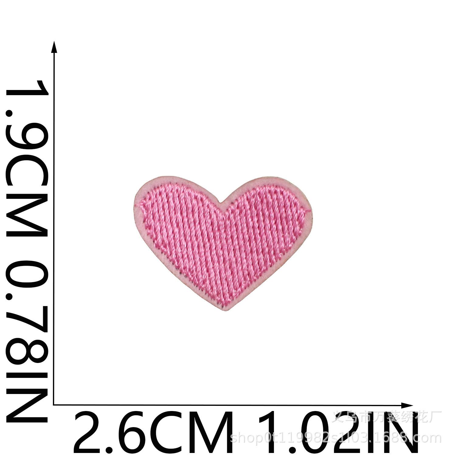Wankui New English Letter Embroidery Cloth Sticker Cute Love Embroidery Label Embroidery Bag Decoration Patch Sticker No. 3_3 pieces