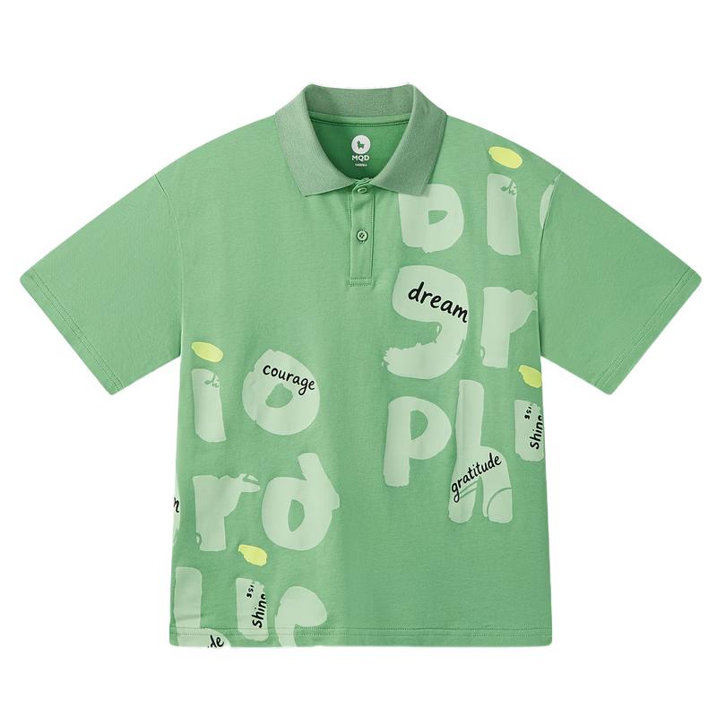 MQD Boys' Pure Cotton Beach Polo Shirt
