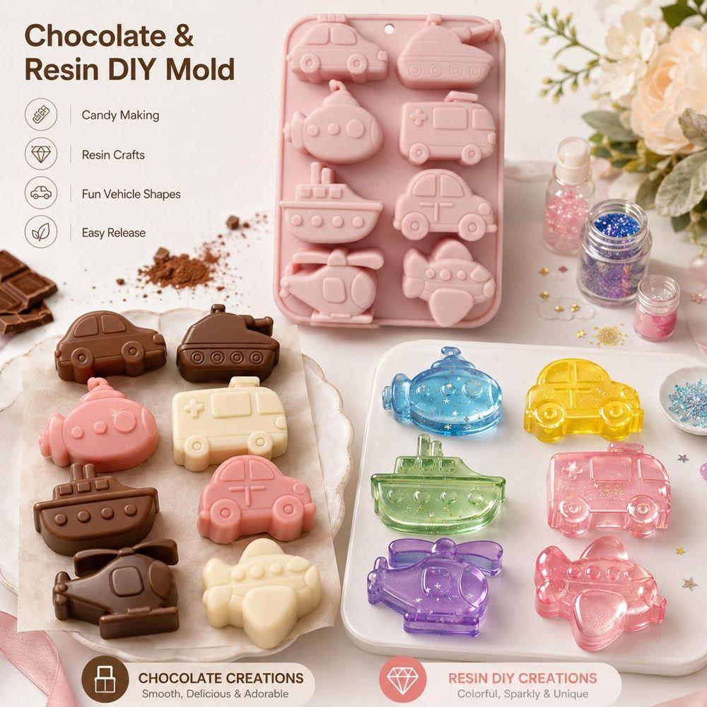 Transportation Theme Mousse Cake Mold Reusable Baking Mould New Chocolate Dessert Mold  DIY Baking