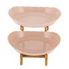 2 Tier Fruit Bowl Fruit Basket Stand Fruit Serving Tray for Kitchen Counter