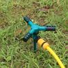 3-Arm 360 Degree Rotating Sprinkler and Spiked Holder Kit Automatic Rotary Nozzles Garden Lawn Plants Flowers Irrigation 1/10Pcs