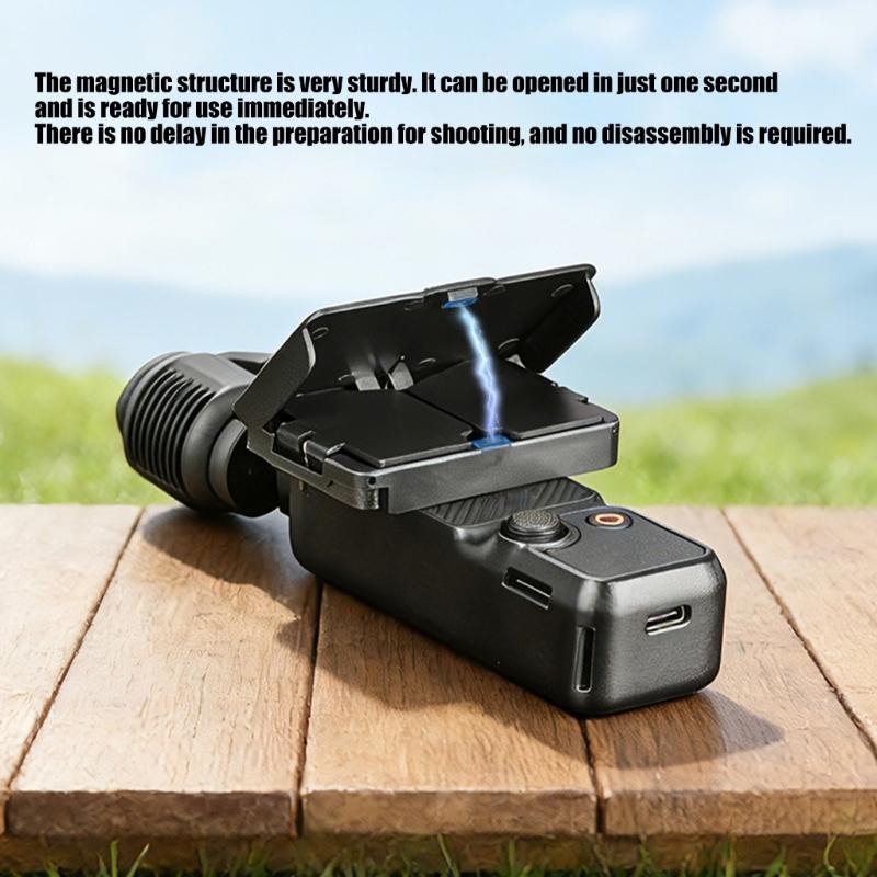 Paraluce Pieghevole Magnetico Per Schermo Fotocamera Pocket 3 Riduce i Riflessi e Migliora la Visibilità all'Esterno