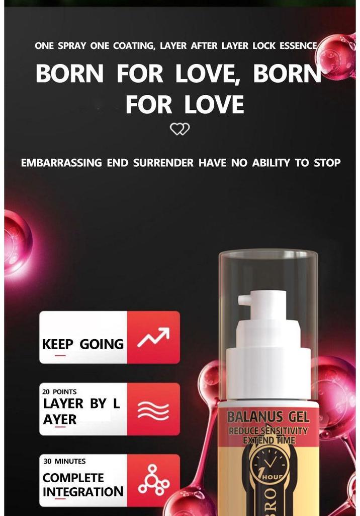 JJLBRO Men's Long-Lasting Desensitizing Gel for Enhanced Pleasure