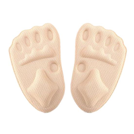 3/5 Pairs Foot Cushions for High Heels Gel Metatarsal Pads with Non-Slip Grip Pain Relief Inserts for Dress Shoes Pumps Sweat-Absorbent Foam Inserts