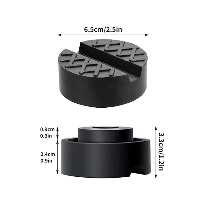Universal Car Jack Rubber Pads Lift Jack Stand Pad Floor Slotted Car Jack Rubber Pad Frame Protector Adapter Jacking Tool