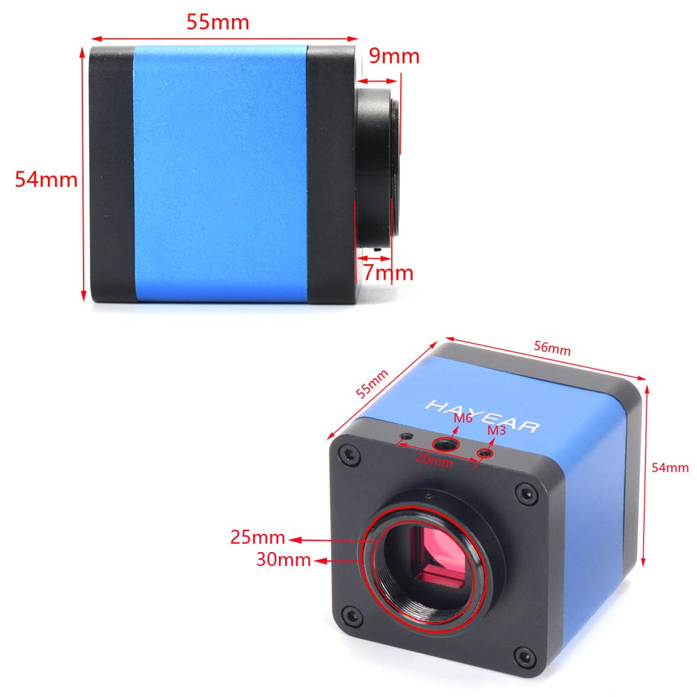 HAYEAR 16 MP 1080p TV HDMI USB Industry Digital Microscope Camera TF Video Recorder DVR @60fps C-Mount