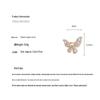 Pink Diamond Butterfly Zirconia Open Ring with Exquisite High-Grade Feel - Korean & Ins Style