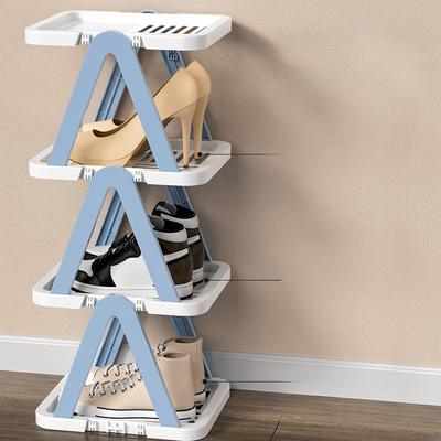 Einfaches Schuhregal, mehrschichtig, für die Haustür, platzsparend, mobiler Schuhschrank, multifunktionale Desktop-Aufbewahrungs-Display-Regale
