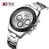 Fashion OFNS 7103 luxurious Men's Quartz Watch Three Eye Six Needle Chronograph Waterproof Night Light Men's Quartz Watch
