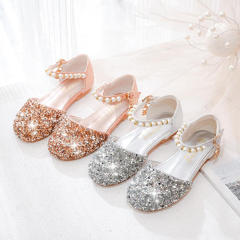 Girls' Sandals Fashion Summer New Children's Hot Soft Sole Big Kids Girls Summer Brand Princess Shoes Trendy
