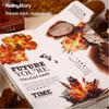 Retro Story Washi Stickers: Explosion Moment Series - 16 Sheets, Assorted Shapes for DIY Journals (6 Types)