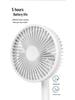 Rechargeable Silent Mini Desk Fan for Dorms and Offices