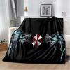 3D R-Resident Evil Gamer Area Blanket,Fashion Soft Cozy Living room Bedroom Sofa Bed Travel Blanket Child Birthday Gift