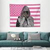 1pc Lil Music Peep Tapiz Colgante de Pared Arte Rap para Dormitorio Habitación Sala de Estar Decoración de Fiesta Pancarta con Kit de Instalación Gratuito