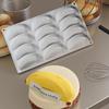 12-Zellen Bananen-Design Lebensmittelqualität Silikon Kuchenformen Backwerkzeuge Obst Mousse Kuchenform Dessert Küche Backgeschirr