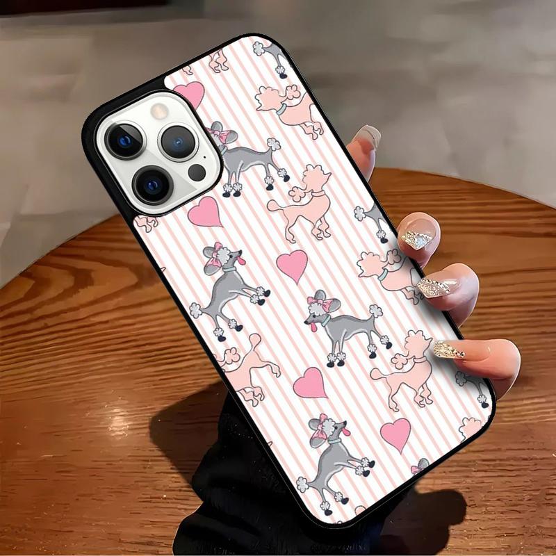 

Poodle Dog Cartoon Phone Case For iPhone 17 Air 16 15 14 13 12 11 Pro Max Max Plus Bumper Case Cover iPhone 16e