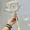 Cat Ears Magnetic Anime Badge Holder Love Heart Bow Badge Magic Wand Cute Ruffle Lace Badge Display Stick Ita Bag Accessories