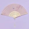 Traditional Folding Fan for Summer, Portable Folding Fan for Hanfu Dance, Qipao Show, New Chinese Style, Portable Gift Bamboo Fan